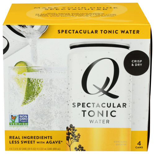 Q Tonic - Tonic Water 4pk, 7.5oz | Pack of 6