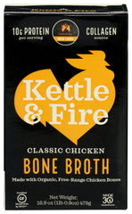 Kettle & Fire - Bone Broth Chicken, 16.9 Fl Oz | Pack of 6