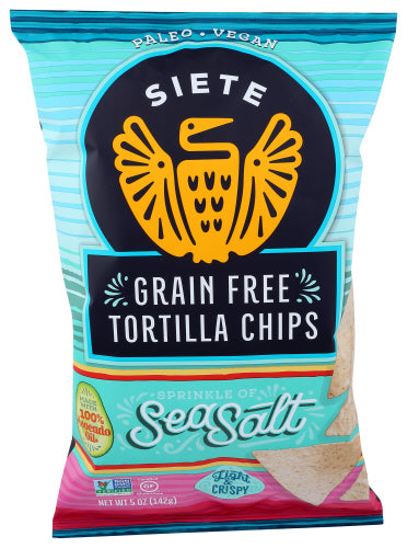 Siete - Sea Salt Tortilla Chips, 5oz | Pack of 12