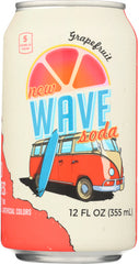 NEW WAVE SODA - Grapefruit Soda, 12 Oz | Pack of 12