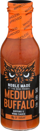 The New Primal - Medium Buffalo Sauce ,12 Oz | Pack of 6