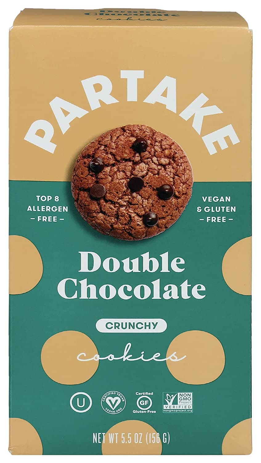 Partake Foods Cookies Double Chocolate Chip 5.5 Oz
 | Pack of 6