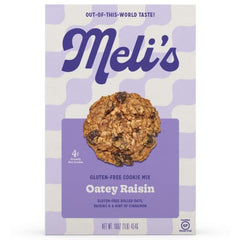 Meli’s Cookies - Oatey Raisin Gluten-Free Cookie Mix, 16oz | Pack of 6