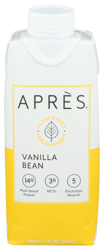 Apres - Vanilla Bean Plant-Based Protein Shake, 11oz | Pack of 12