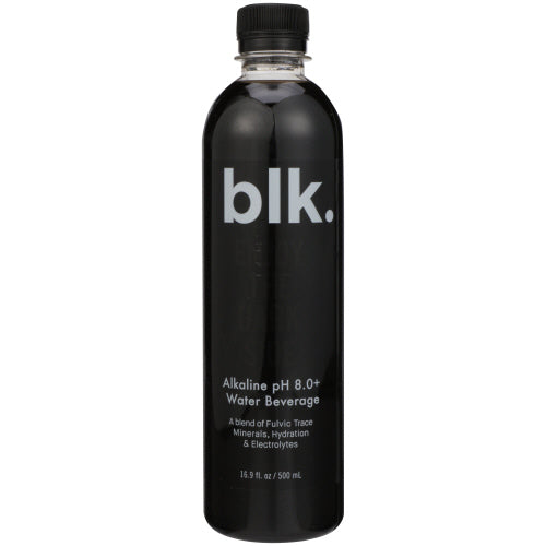 Blk Beverages Spring Water - Fulvic Infused Mineral Water, 16.9  Oz | Pack of 12