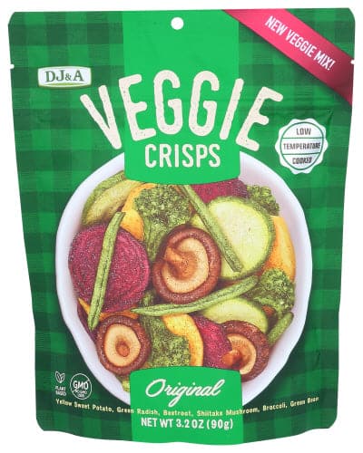 Dj&A - Crisps Veggie Original, 3.2Oz | Pack of 9