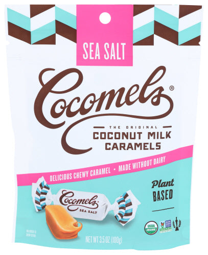 Cocomels - Coconut Milk Caramels, Sea Salt, 3.5 OZ  - Pack of 6