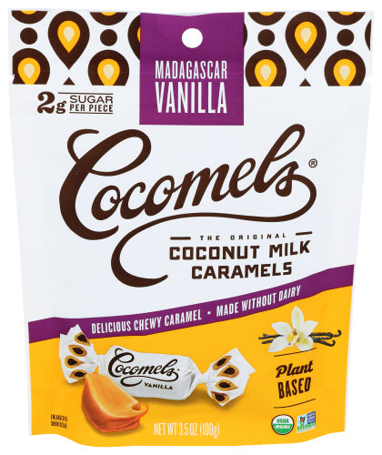 Cocomels - Coconut Milk Caramels Vanilla, 3.5 OZ  - Pack of 6