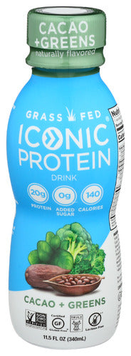 Iconic - Protein Drink Cacao Greens, 11.5 Fo | Pack of 12