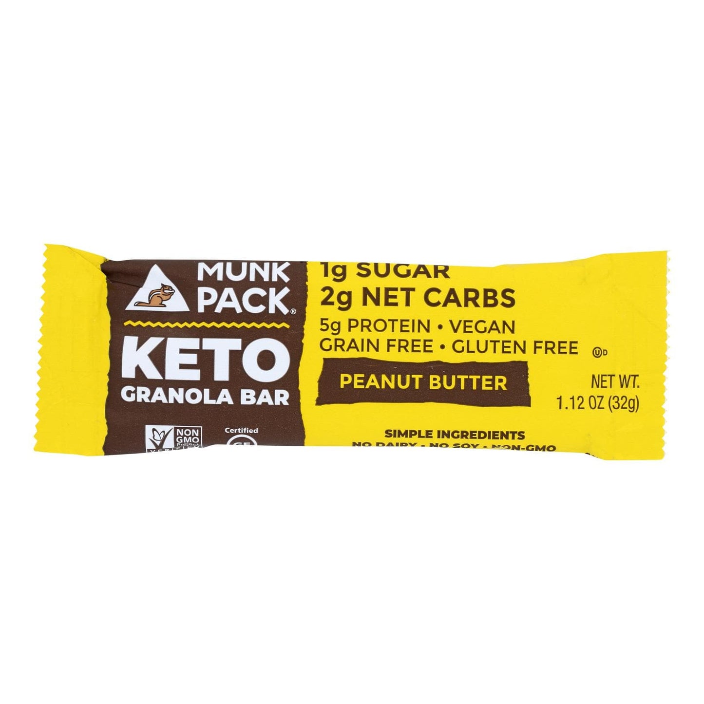 Munk Pack - Keto Granola Bars Peanut Butter - 4 Bars

 | Pack of 6