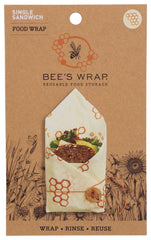 Bees Wrap - Sandwich Wrap in Honeycomb Print , 6 Ea -  Pack of 6