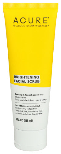 Acure - Brightening Facial Scrub, 4 Fl Oz