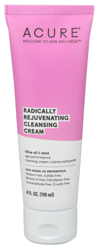 Acure - Radically Rejuvenating Cleansing Cream, 4 Fl Oz