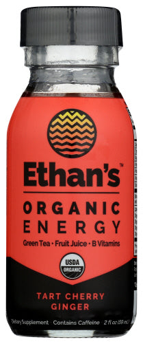 Ethan's - Organic Ginger Tart Cherry Energy Shot, 2 Oz | Pack of 6