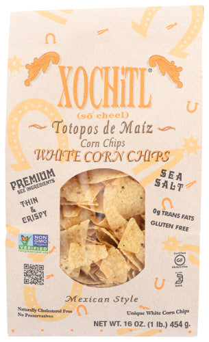 Xochitl - Corn Chips White Mexican Style, 16 Oz - Pack of 9