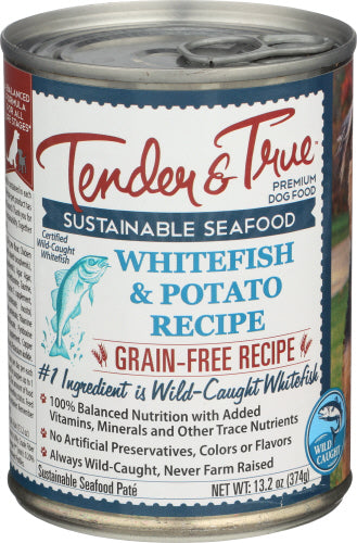 Tender & True - Whitefish & Potato Canned Dog Food, 13.2-oz | Pack of 12