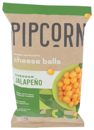 Pipcorn - Jalapeño Cheddar Cheese Balls, 4.5 Oz. | Pack of 12