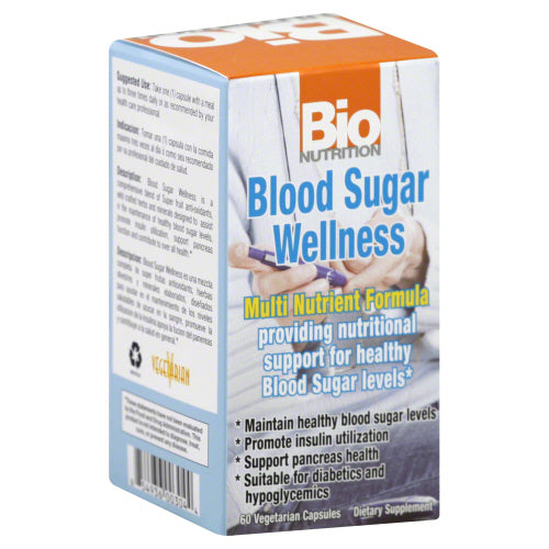 Bio Nutrition - Blood Sugar Wellness, 60 Vegetarian Capsules