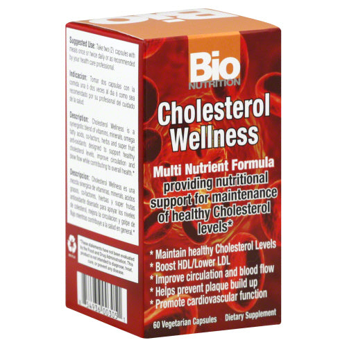 Bio Nutrition - Cholesterol Wellness, 60 Vegetarian Capsules