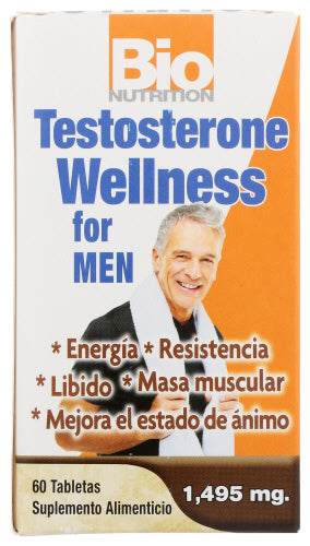 Bio Nutrition - Testosterone Wellness for Men - 60 Tablets