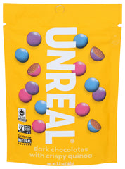 Unreal - Dark Chocolate Crispy Quinoa Gems, 6 OZ | Pack of 6