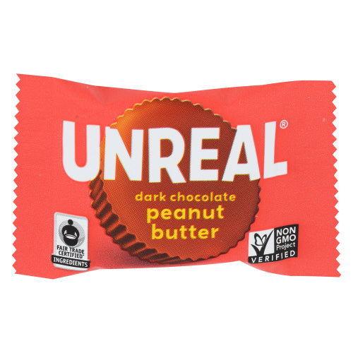 Unreal - Dark Chocolate Peanut Butter Cups, 0.529 Oz | Pack of 40