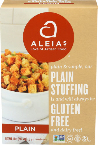 Aleias - Gluten Free Foods Stuffing Mix, Plain, 10 Oz | Pack of 6