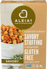 Aleias - Gluten Free Bakery Stuffing Mix Savory, 10 Oz | Pack of 6