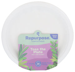 Repurpose - Bagasse Plates 9'' - 20ct | Pack of 12