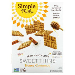 Simple Mills - Sweet Thins Honey Cinnamon, 4.25 Oz | Pack of 6