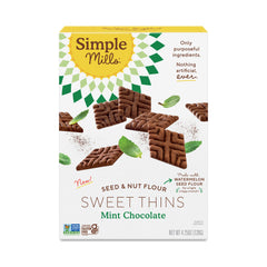 Simple Mills - Sweet Thins Chocolate Mint, 4.25 Oz | Pack of 6