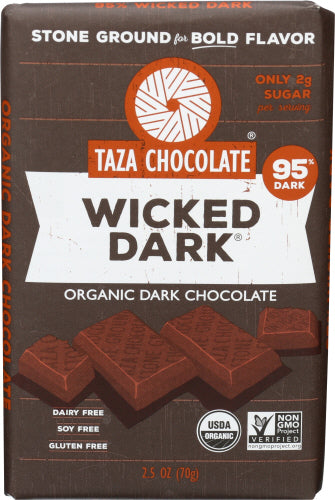 Taza Chocolate - Stone Ground Dark Chocolate Bar, 2.5 oz | Pack of 10