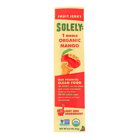 Solely - Jerky Mango Organic anic, 0.8 oz | Pack of 12