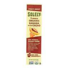 Solely - Jerky Banana Caco Organic anic, 0.8 oz | Pack of 12