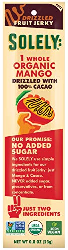 Solely - Fruit Jerky Mango Cacao, 0.8 Oz | Pack of 12