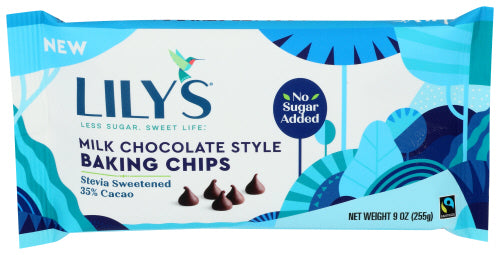 Lily's Sweets - Milk Style Chocolate Baking Chips, 9 Oz | Pack of 12