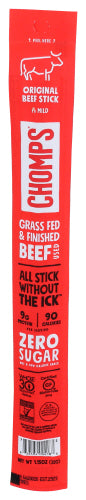 Chomps - Beef Sticks Original, 1.15OZ - Pack of 24