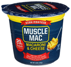 Muscle Mac - High Protein Macaroni & Cheese Microwave Cup, 3.6 Oz | Pack of 12