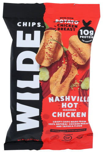 Wilde Brands - Nashville Hot Chicken Chips, 2.25 Oz | Pack of 12