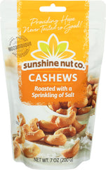 SUNSHINE NUT COMPANY - Cashews Salted Roasted, 7 Oz | Pack of 6