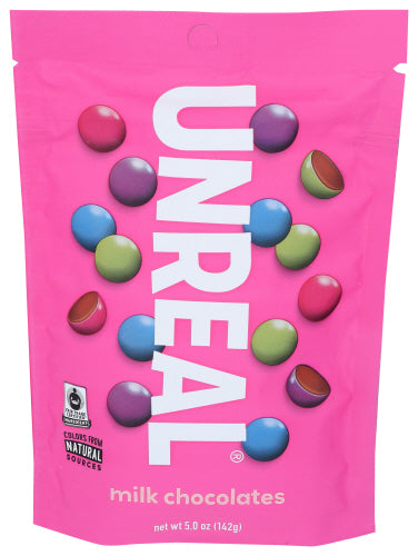 Unreal - Candy Coated Milk Chocolate Gems, 5 Oz | Pack of 6