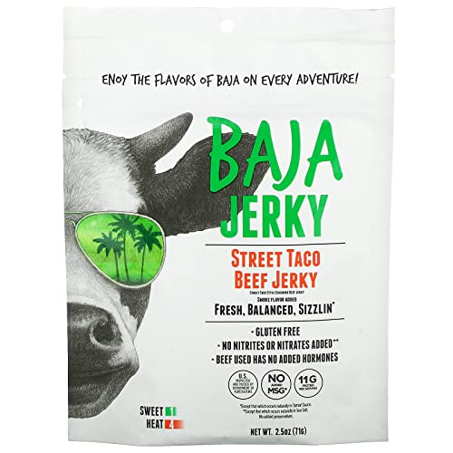 Baja Jerky - Beef Jerky, Street Taco, 2.5 Oz (71 G) - Pack of 12