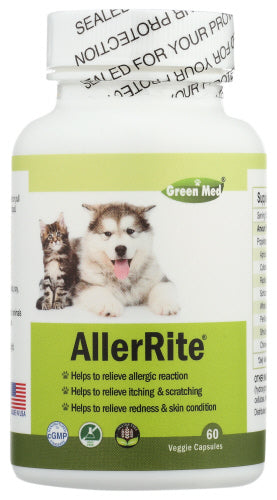 Green Med - AllerRite Pet Supplement 60 VegCaps | Pack of 3