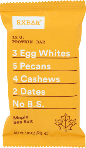 RxBar - Protein Bar - Maple Sea Salt, 1.83 oz | Pack of 12