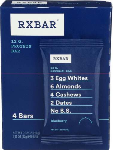 RXBAR - Blueberry Protein Bars, 4 Bar | Pack of 6