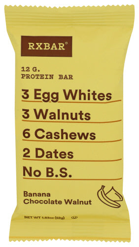 Rxbar - Banana Chocolate Walnut, 1.83oz | Pack of 12