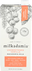 Milkdamia - Unsweetened Vanilla Milk, 32 Fl Oz | Pack of 6