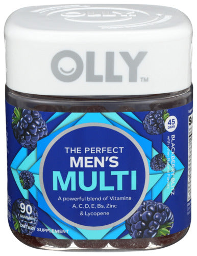 OLLY - Men's Multivitamin Gummy Blackberry Blitz, 90 EACH