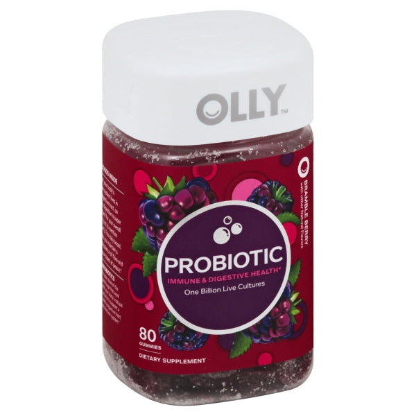 Olly - Probiotic Immune & Digestive Health Gummies Bramble Berry, 80 EACH