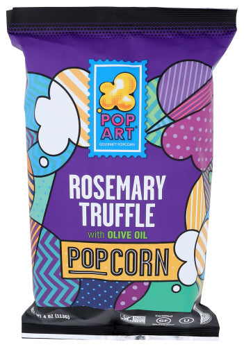 Pop Art - Gourmet Popcorn Rosemary Truffle 4 Oz | Pack of 9